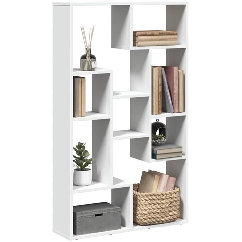 Regal za knjige bijeli 72 x 20 x 120,5 cm od konstruiranog drva Cijene