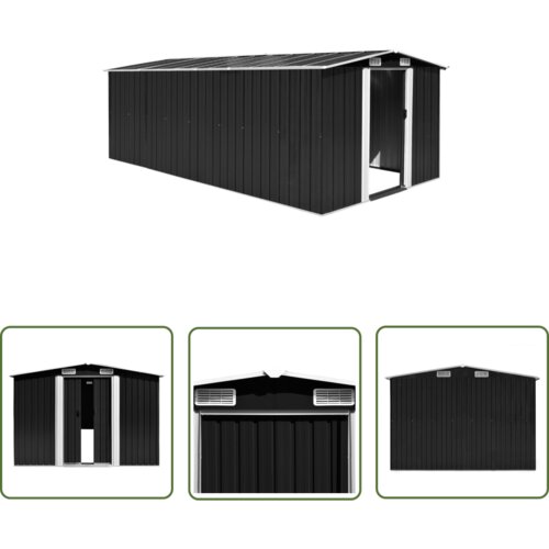  The Living Store Vrtna lopa 257x489x181 cm kovinska antracit - Vrtna Lopa, (21745227) Cene