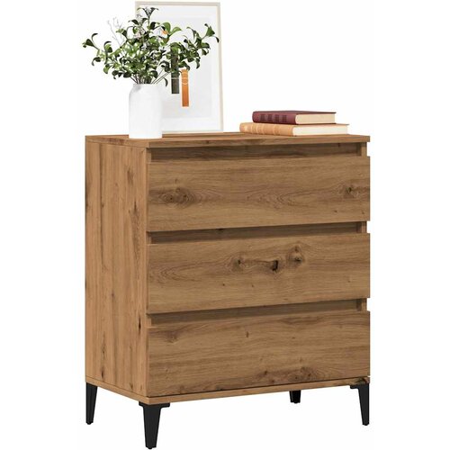 VidaXL Sideboard artisian hrast 60x35x70 cm konstruiran les Slike