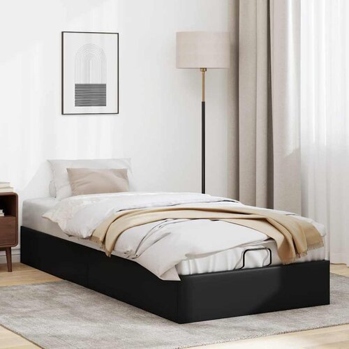 VidaXL Otomanski posteljni okvir brez vzmetnice črn 100x200 cm Slike