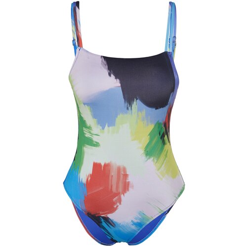 Trendyol Abstract Patterned Square Neck Webbing Swimsuit Slike