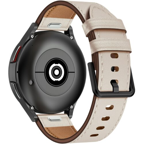 INF Premium Usnjen Pašček za Uro za Samsung Galaxy Watch White 22 mm, (22056618) Cene