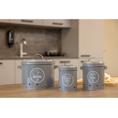 Esschert Design Jeklena posoda za shranjevanje krompirja Secret Du Potager &amp;ndash; Slike