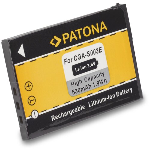 Patona baterija CGA-S003E za panasonic SA-SA30 / SV-AS10 / SV-AV50, 530 mah kompatibilnost s originalnom baterijom Slike