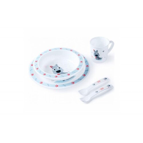 Canpol baby SET ZA HRANJENJE 4401 - DOG (4401_blu) Cene