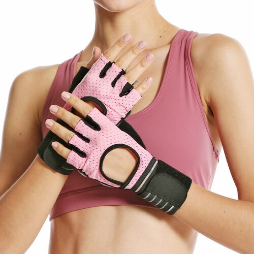 INF vadbene rokavice z oporo za zapestje pink m, (21246570) Cene