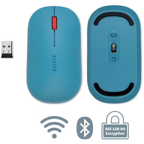 Leitz MI&amp;Scaron; USB 3TIPKE OPTIČKI BEŽIČNI COSY LEITZ 65310061 MODRA Slike