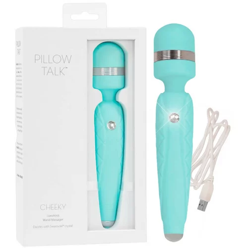Pillow Talk Cheeky Wand - bežični masažni vibrator (tirkizna)