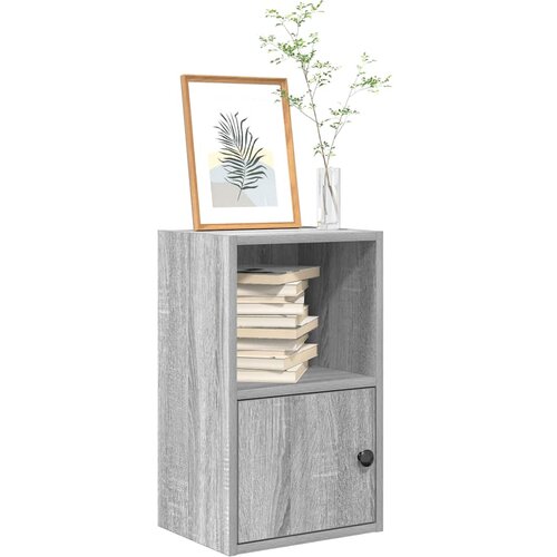 VidaXL Knjižna omara siva sonoma 31x24x52 cm inženirski les Slike