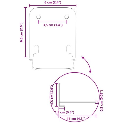  Lebdeća polica s policom Zidne 4 pcs Žuta 6 x 10,8 x 6,6 cm Slike