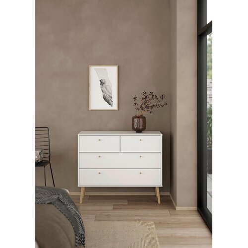 Tvilum Bijela niska komoda 99x82 cm Bodo &amp;ndash; Slike