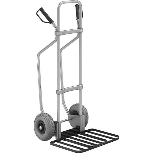 eurokraft pro voziček za prevoz vreč z drsnimi sanmi, pocinkan, nakladalna površina za pakete šxg 430 x 450 mm, črne barve, pu-kolesa Cene