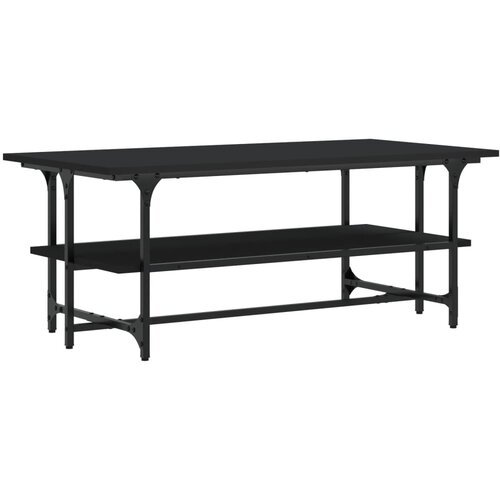  Stolić za kavu crni 100 x 50 x 40 cm konstruirano drvo Slike