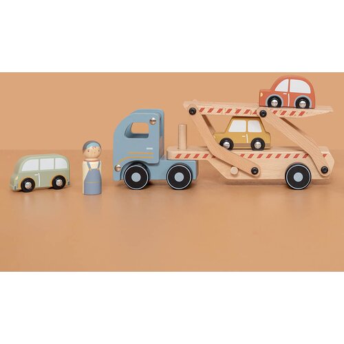 Little dutch drveni kamion s automobilima Slike