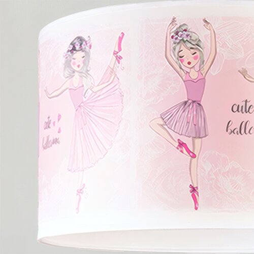  Brilagi - LED dečji luster na sajli BOBO 1xE27/10W/230V prečnik 35 cm ružičasta/baletanke Slike