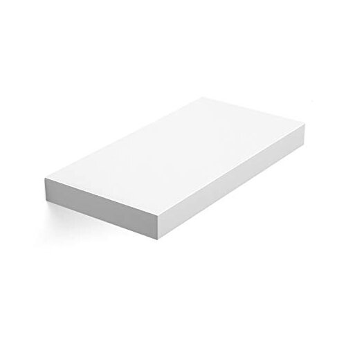 Songmics Lebdeča polica, stenska polica za knjige, fotografije, zbirateljske predmete, stenska pisarni&amp;scaron;ka polica, 40 x 20 x 3,8 cm, MDF, za dnevno sobo, kuhinjo, hodnik, spalnico, kopalnico, bela LWS, (21251192) Slike