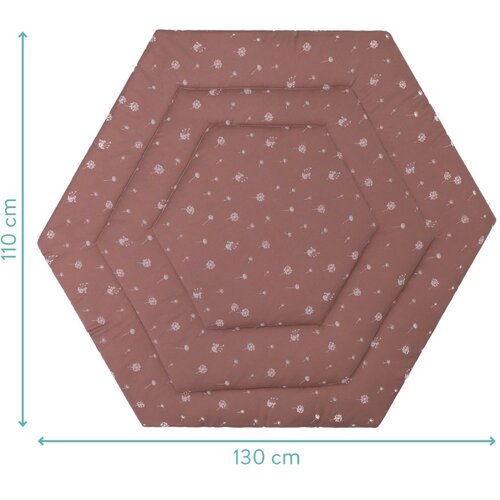 Fillikid podloga Jersey za vrtić Prag/Atena Hexagon, Dandelion pink Slike