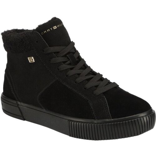 Tommy Hilfiger VULC SUEDE SNEAKER HI Ženske tenisice, crna, veličina Slike