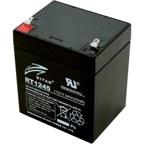 Home Baterija akumulatorska, 12 V / 4.5 Ah, RT 1245E, Crna Cijene