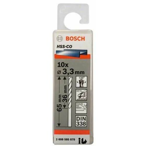 Bosch burgija za metal hss-co/ din 338 2608585878/ 3/3 x 36 x 65 mm 2608585878 Slike