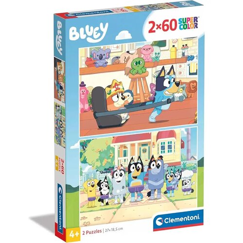 Clementoni Bluey 2x60 komada supercolor puzzle - Cijene