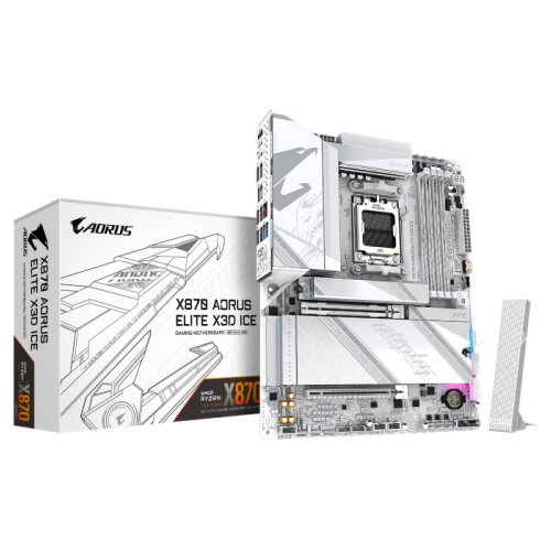 Gigabyte X870 AORUS ELITE X3D ICE, DDR5, SATA3, USB4, DP, 5GbE, WiFi 7, AM5 ATX Cene
