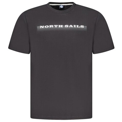North Sails Mu&amp;scaron;ka Crna Majica Kratkih Rukava Slike