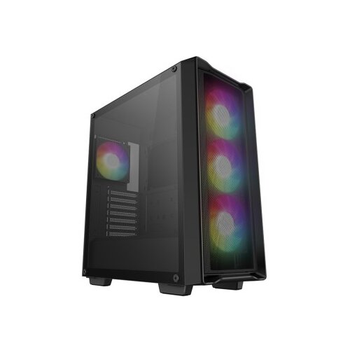DeepCool Računalni&scaron;ko ohi&scaron;je CC560 MESH V2, ATX, Midi-Tower, ARGB, Kaljeno steklo, črno Cene