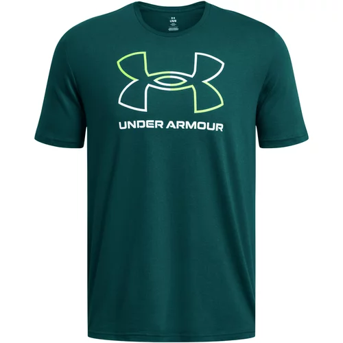 Under Armour Majica kratkih rukava za muškarce, boja: zelena, s uzorkom