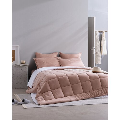 Madame coco Komplet posteljina sa prekrivačem Bobigny Supersoft, 155x215cmcm, Roze Cene