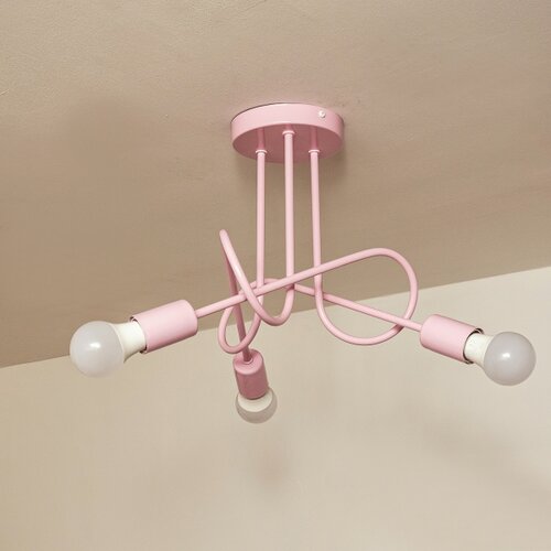  plafonski luster oxford 3xE27/15W/230V roze Slike