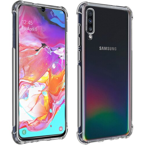 AVIZAR samsung galaxy A70 premium 360° protection pack: mehka torbica iz kaljenega stekla, odporna na udarce - prozorna, (20626545) Cene