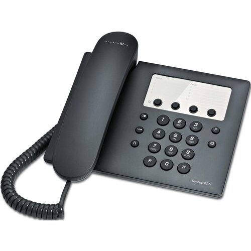 Telekom Deutschland telefon concept P214 črn, (20685918) Cene