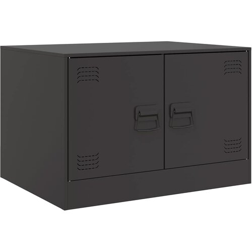 Maison Chic Klubska mizica - kavna mizica - Nizka mizica črna 67x50x44 cm jeklo, (21754027) Cene