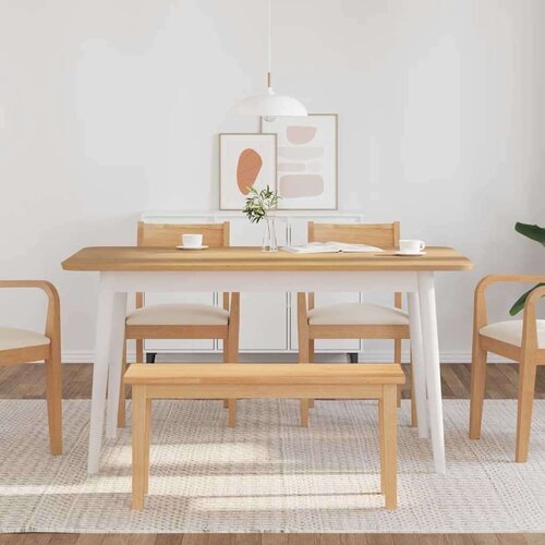 VidaXL klupa 90 cm puna drvena guma Slike