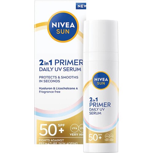 Nivea SUN Daily UV Serum podlaga 2 v 1 SPF 50+ 30 ml Cene