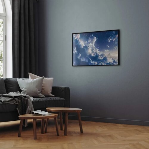  Plakat Starry Clouds and Soft Light Over a Corner of the Sky 60x40 Crni okvir Slike