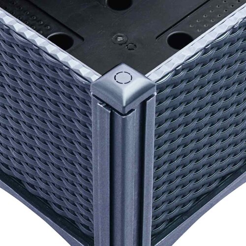  Vrtna sadilica s re&amp;scaron;etkom plava siva 40 x 40 x 142 cm PP Slike