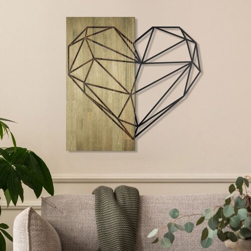 Wallxpert Sayvan-ı Huzur -1 - Green, Black GreenBlack Decorative Wooden Wall Accessory Cene