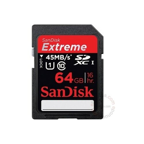 Sandisk SDXC 64GB Extreme 45mb/s memorijska kartica Slike