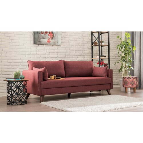 bella sofa bed - claret red claret red 3-Seat sofa-bed Slike