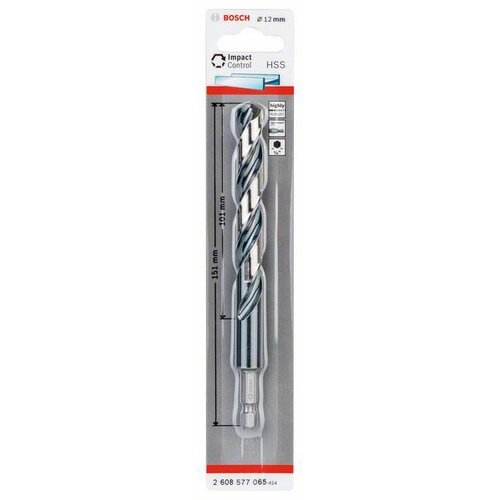 Bosch HSS spiralna burgija sa šestostranim prihvatom 12,0mm 2608577065, 12 x 101 x 151 Cene