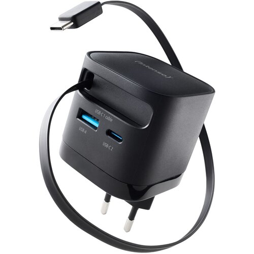Intenso Power Adapt. W65ACIC 65W 2xUSB-C /USB-A ausziehb.Kab. schw Cijene