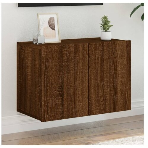 VidaXL Stenska TV omarica rjav hrast 60x30x41 cm Slike