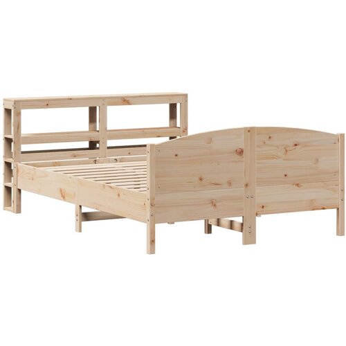 vidaXL Posteljni okvir z vzglavjem 150x200 cm trdna borovina, (21311300) Cene