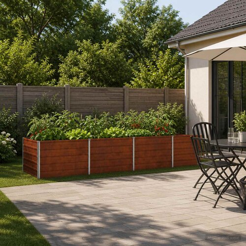  Povi&scaron;eni vrtni krevet Rđa 320 x 80 x 55 cm corton Cijene