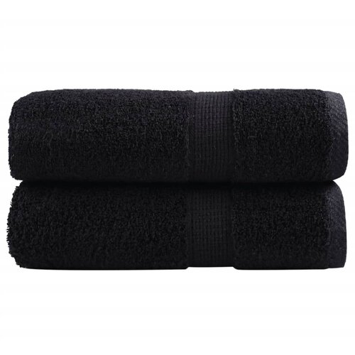 vidaXL Premium ručnici za goste SOLUND 2 kom. crni 30x50 cm 600 g/m² - Crna 30 x 50 cm 2 Cene