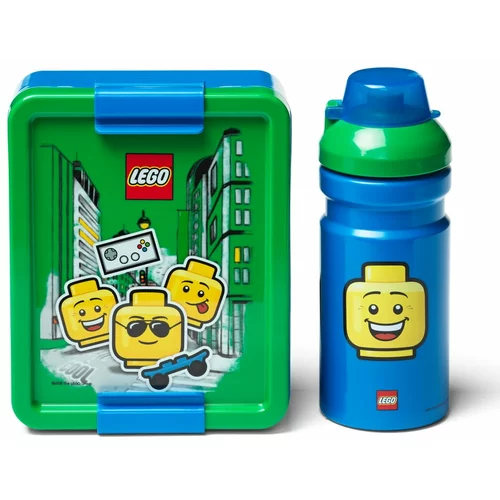 Lego Set zeleno-plave kutije za užinu i boce Iconic
