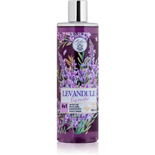 Bohemia Gifts & Cosmetics Flower Line Lavender gel za umivanje za telo in lase 4 v 1 400 ml Cene