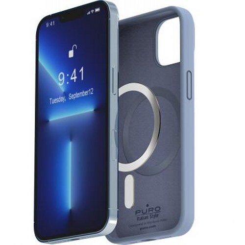  Icon Silikonski ovitek za iPhone 14 Plus, združljiv z MagSafe, Modra, (21153710) Cene